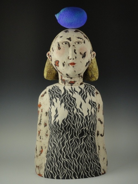 2012 Dreaming of a Blue Ulu (31''x14''x12'') Porcelain, Earthenware Dreaming of a Blue Ulu